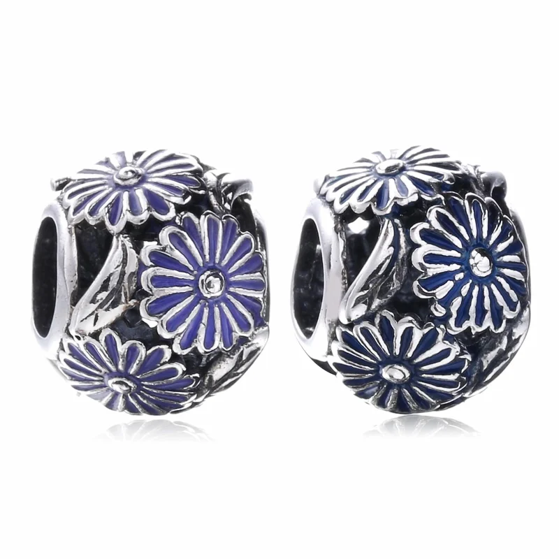 (Bild für) PANDORA Lavendel-Gänseblümchen-Wiesen-Charm - 791487EN66 - Ansicht 6