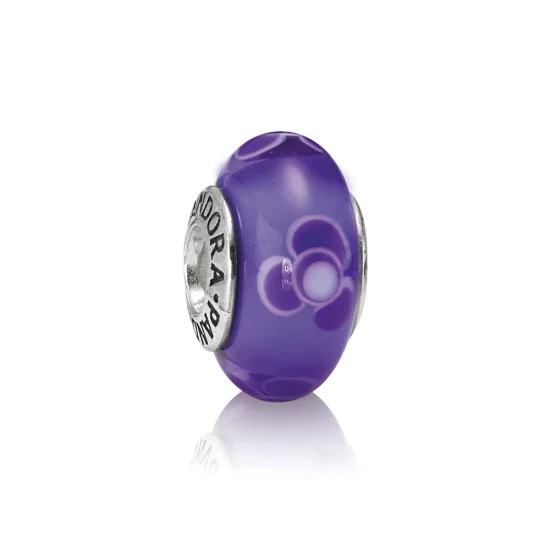 (Bild für) PANDORA Lila Blumen für Dich Charm - 790643