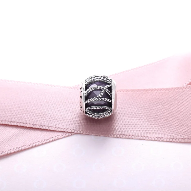 (Bild für) PANDORA Lila Intertwining Radiance Charm - 791968ACZ - Ansicht 2