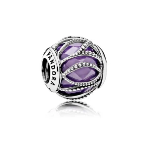 (Bild für) PANDORA Lila Intertwining Radiance Charm - 791968ACZ