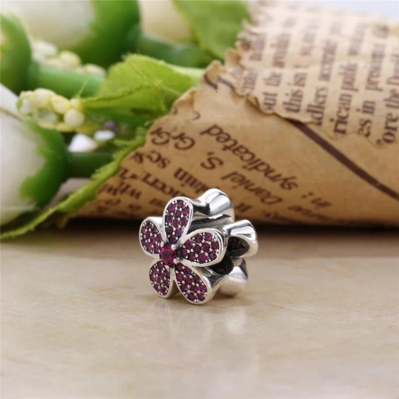 (Bild für) PANDORA Lila schillernder Gänseblümchen-Charm - 791480CZA - Ansicht 3