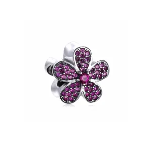 (Bild für) PANDORA Lila schillernder Gänseblümchen-Charm - 791480CZA