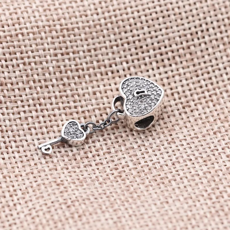 (Bild für) PANDORA Lock of Love Herzanhänger - 791429CZ - Ansicht 2