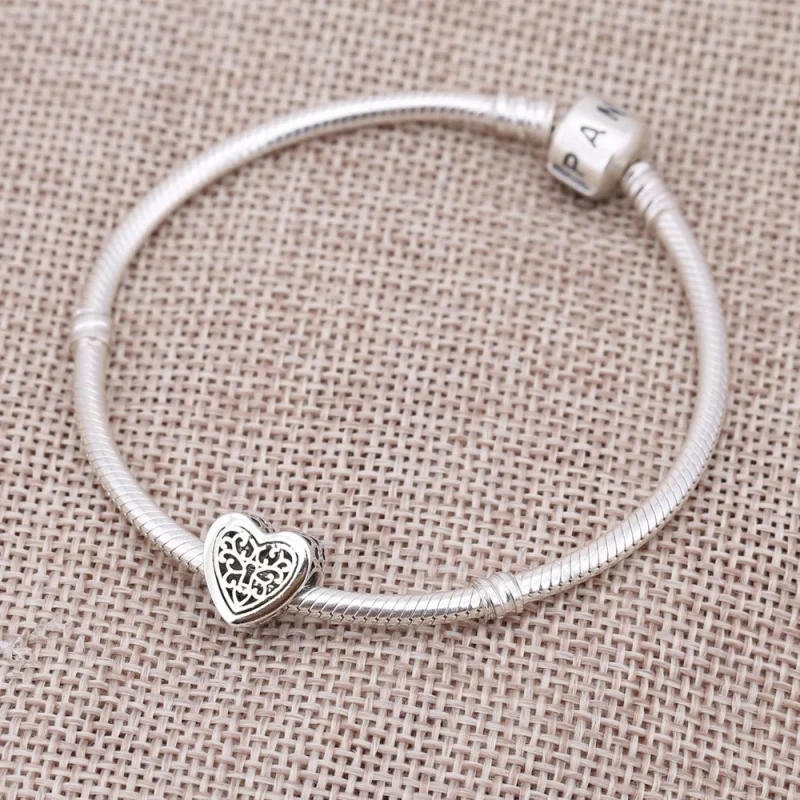 (Bild für) PANDORA Locked Love Openwork-Charm - 791740 - Ansicht 3