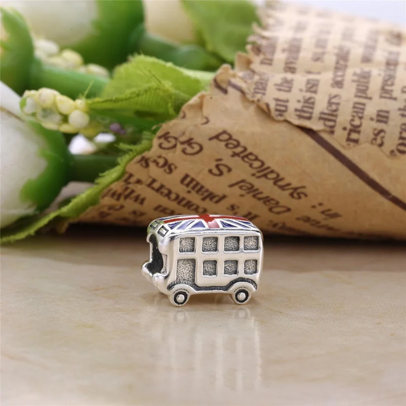 (Bild für) PANDORA London Bus Charm, blau-rote Emaille - 791049ER - Ansicht 2