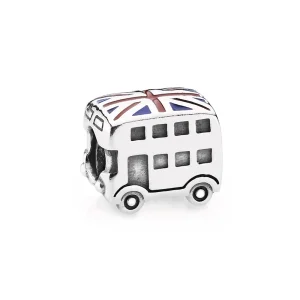 (Bild für) PANDORA London Bus Charm, blau-rote Emaille - 791049ER