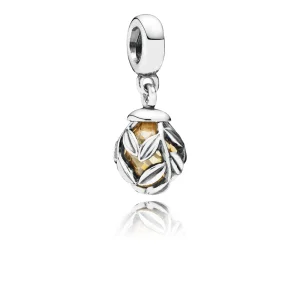 (Bild für) PANDORA Lorbeerblätter, goldfarbener Cz-Anhänger-Charm - 791407CCZ