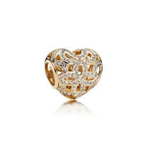 (Bild für) PANDORA Love Appreciation Charm, klare CZ 14K Gold - 750837CZ