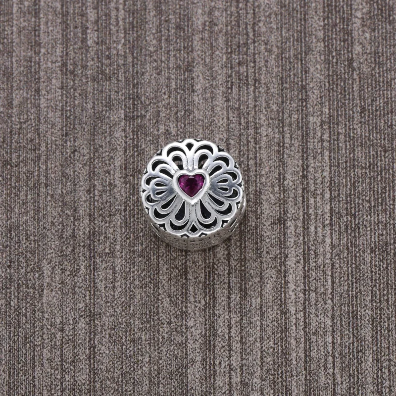 (Bild für) PANDORA Love Freundschafts-Charm, rosa CZ - 791955PCZ - Ansicht 3