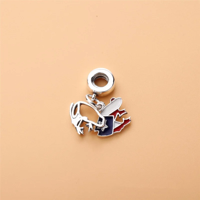 (Bild für) PANDORA Love Puerto Rico baumelnder Charm, rote, weiße und blaue Emaille - 79722 - Ansicht 2