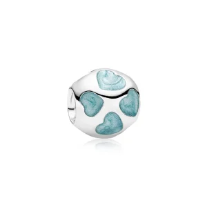 (Bild für) PANDORA Love You Charm, hellblaue Emaille - 790543EN18