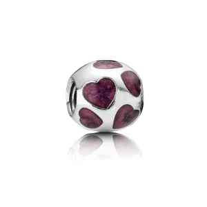 (Bild für) PANDORA Love you Charm, lila Emaille - 790543EN21