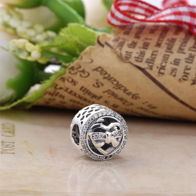 (Bild für) PANDORA Loving Ties, Charm mit klarem CZ - 792146CZ - Ansicht 2