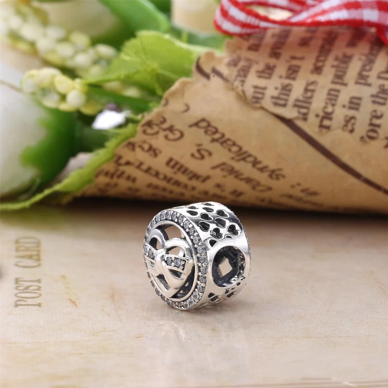 (Bild für) PANDORA Loving Ties, Charm mit klarem CZ - 792146CZ - Ansicht 3