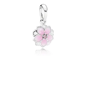 (Bild für) PANDORA Magnolia Bloom Pale Cerise Emaille Pink CZ Anhänger - 792086PCZ