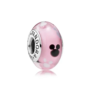 (Bild für) PANDORA Mickey Mouse Icon Murano Glas Charm - 7501055890728P