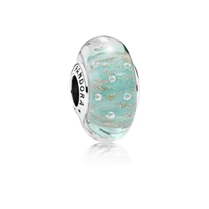 (Bild für) PANDORA Mint Glitter, Charm aus Muranoglas - 791669