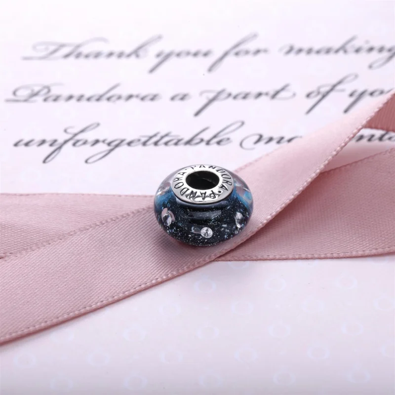 (Bild für) PANDORA Mitternachtsblaue Fizzle-Murano-Perle - 791627CZ - Ansicht 2