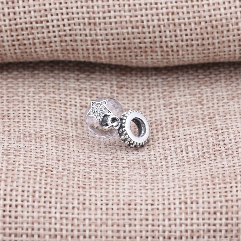 (Bild für) PANDORA Mond- und Stern-Anhänger-Charm - 791392CZ - Ansicht 3