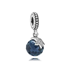 (Bild für) PANDORA Mondstern, Mitternachtsblauer, kristallklarer Cz Pe-Anhänger - 791392NBC