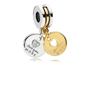 (Bild für) PANDORA „More and Most Love“-Anhänger-Charm - 767243CZ