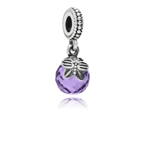 (Bild für) PANDORA Morgenschmetterling, lila klarer CZ-Anhänger-Charm - 791258ACZ