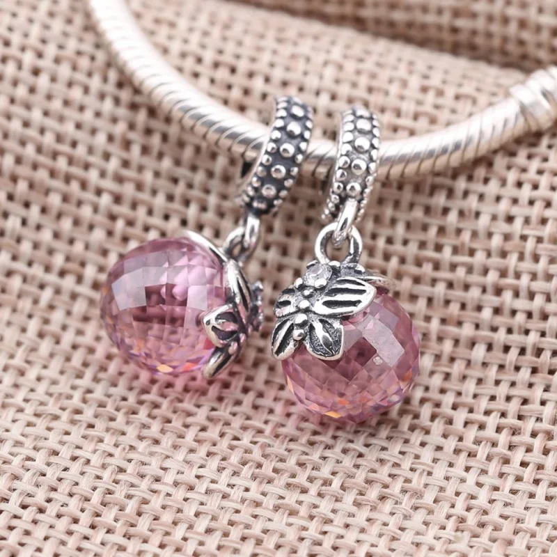 (Bild für) PANDORA Morgenschmetterling, rosa klarer CZ-Anhänger-Charm - 791258PCZ - Ansicht 2