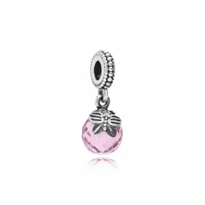 (Bild für) PANDORA Morgenschmetterling, rosa klarer CZ-Anhänger-Charm - 791258PCZ