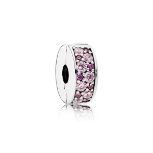(Bild für) PANDORA Mosaik Shining Elegance, Fancy Pink Fancy Purple CZ Spacer - 791817CZSMX