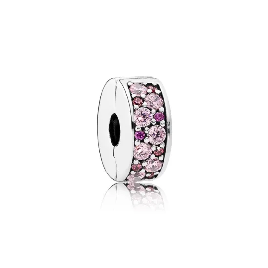 (Bild für) PANDORA Mosaik Shining Elegance, Fancy Pink Fancy Purple CZ Spacer - 791817CZSMX