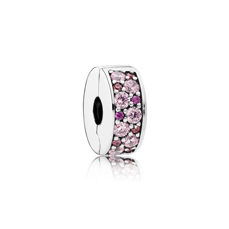 (Bild für) PANDORA Mosaik Shining Elegance, Fancy Pink Fancy Purple CZ Spacer - 791817CZSMX