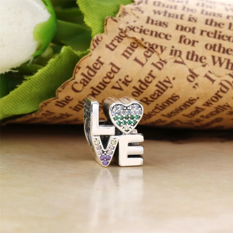 (Bild für) PANDORA Multi-Color Love Charm, mehrfarbige CZ - 797189NRPMX - Ansicht 2