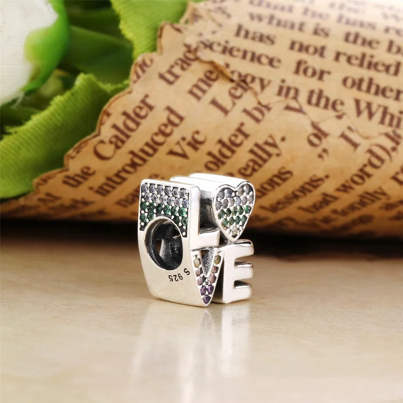 (Bild für) PANDORA Multi-Color Love Charm, mehrfarbige CZ - 797189NRPMX - Ansicht 3