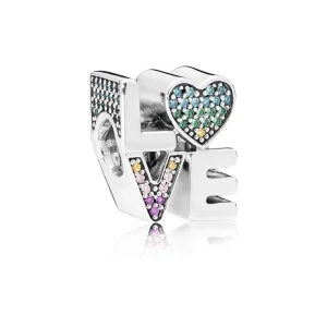 (Bild für) PANDORA Multi-Color Love Charm, mehrfarbige CZ - 797189NRPMX
