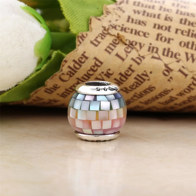 (Bild für) PANDORA Multi-Color-Mosaik-Charm, mehrfarbige CZ - 797183MPR - Ansicht 3