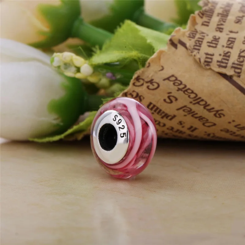 (Bild für) PANDORA Murano-Charm aus rosa Glas - PL00068-1 - Ansicht 2