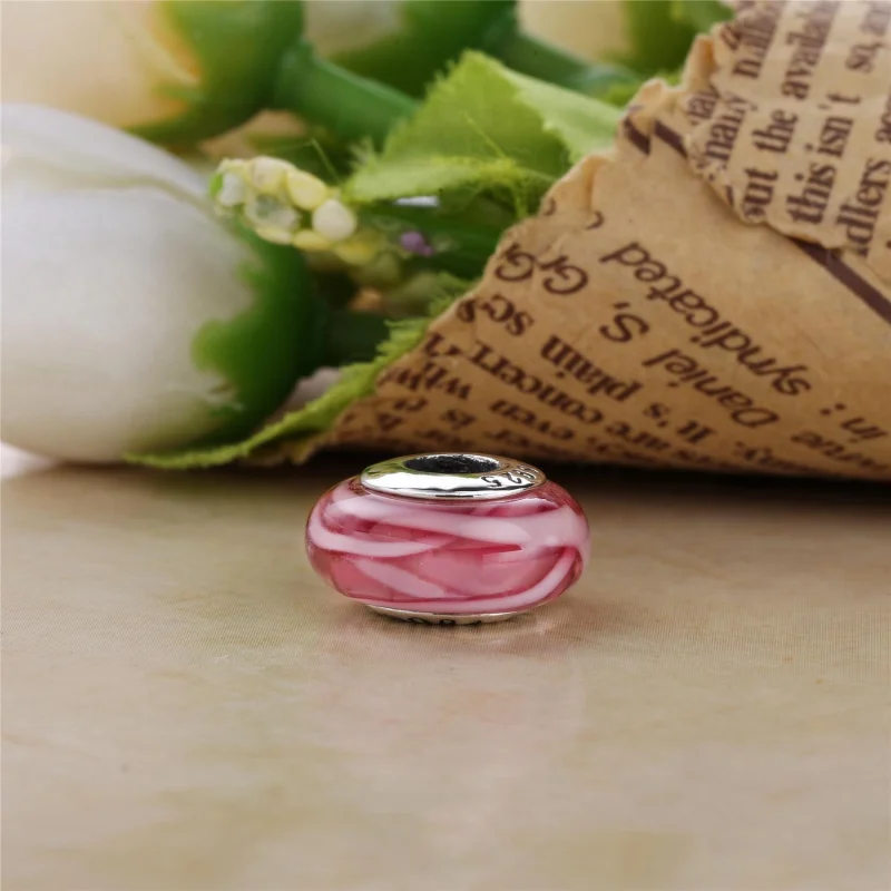 (Bild für) PANDORA Murano-Charm aus rosa Glas - PL00068-1 - Ansicht 3