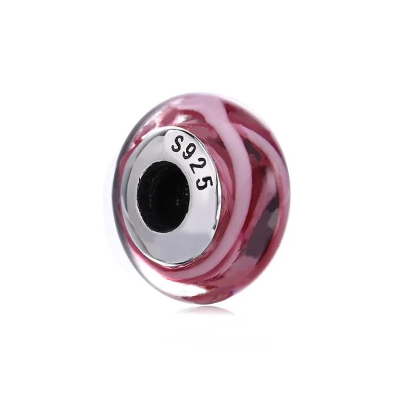 (Bild für) PANDORA Murano-Charm aus rosa Glas - PL00068-1