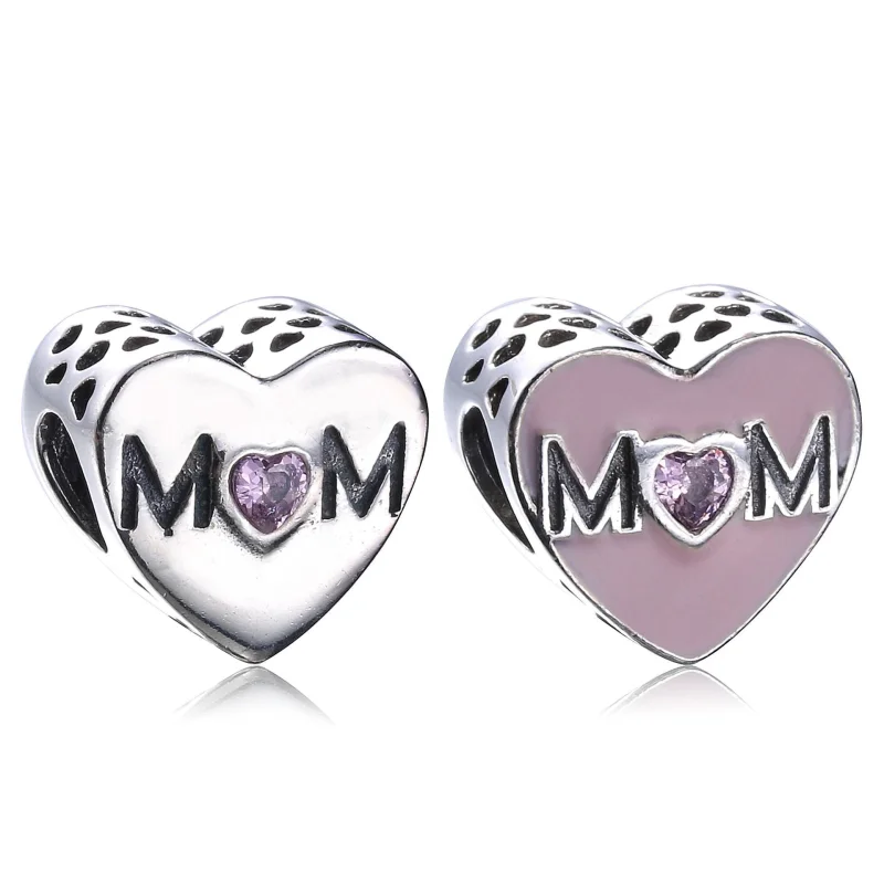 (Bild für) PANDORA Mutter-Herz-Charm, rosa CZ - 791881PCZ - Ansicht 5