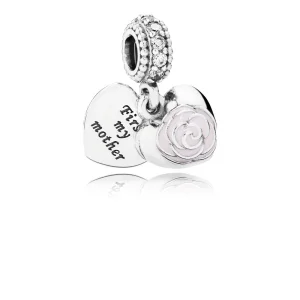 (Bild für) PANDORA Mutterrosen-Anhänger-Charm - 791528EN40