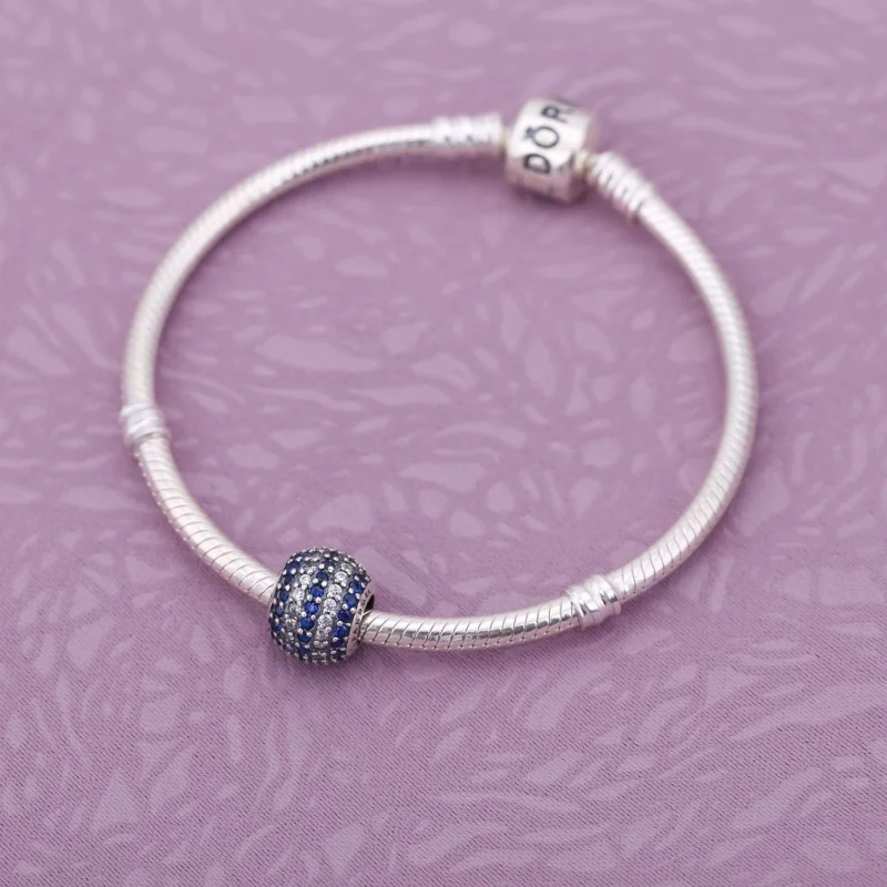 (Bild für) PANDORA Nautical Pavé Lights Charm, Blaues Kristallklares C - 791172NCB - Ansicht 2