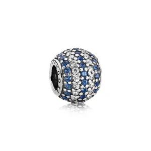 (Bild für) PANDORA Nautical Pavé Lights Charm, Blaues Kristallklares C - 791172NCB
