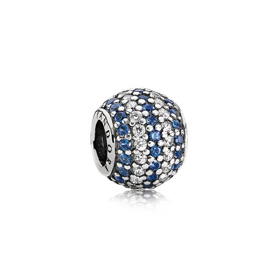 (Bild für) PANDORA Nautical Pavé Lights Charm, Blaues Kristallklares C - 791172NCB