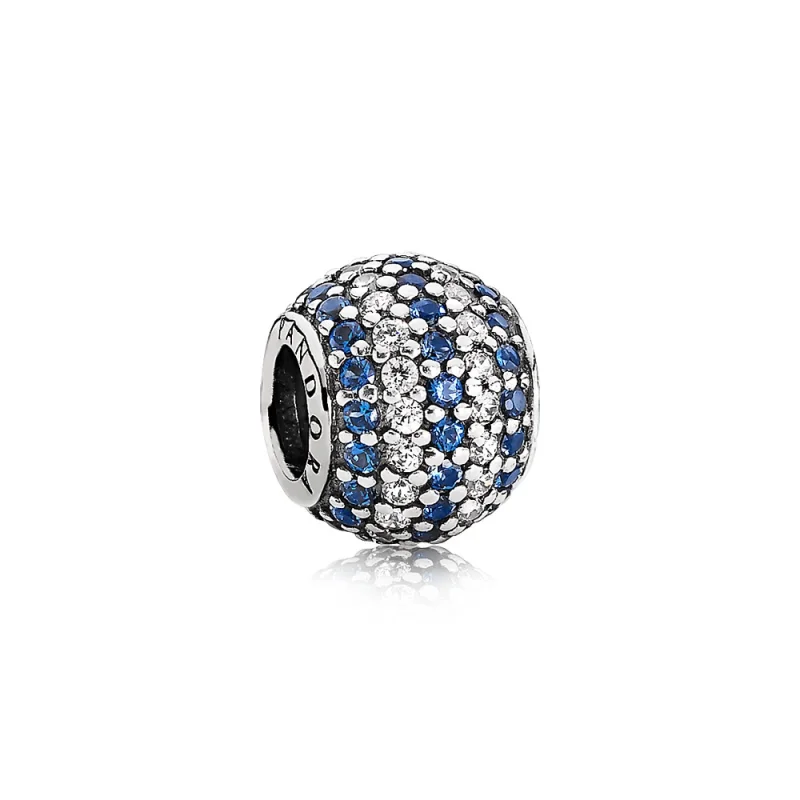 (Bild für) PANDORA Nautical Pavé Lights Charm, Blaues Kristallklares C - 791172NCB