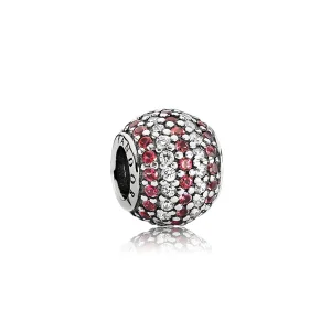 (Bild für) PANDORA Nautische Pavé-Lichter, roter klarer Cz-Charm - 791172CZR