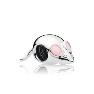 (Bild für) PANDORA Niedlicher Maus-Charm, rosa Emaille - 797062EN160
