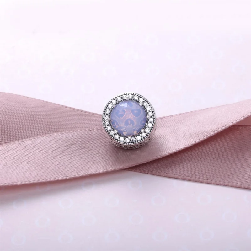 (Bild für) PANDORA Opalescent Pink Radiant Hearts Charm - 791725NOP - Ansicht 2