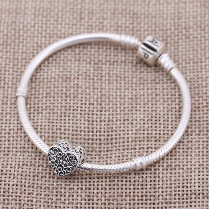 (Bild für) PANDORA Openwork Romance Herzanhänger - 791811 - Ansicht 2