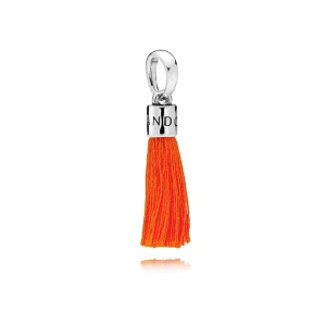 (Bild für) PANDORA Orangefarbener Stoff-Quasten-Anhänger - 797212COE