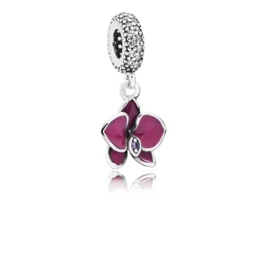 (Bild für) PANDORA Orchidee Silber Anhänger Charm - 791554EN69